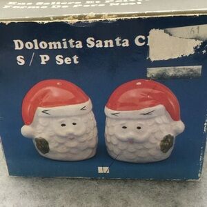 Vintage Dolmita Santa Claus Salt and Pepper Shaker Set